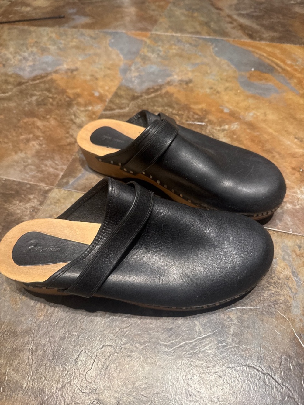Isabel Marant black clogs